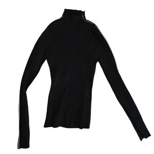 Black Zara Ribbed Turtleneck